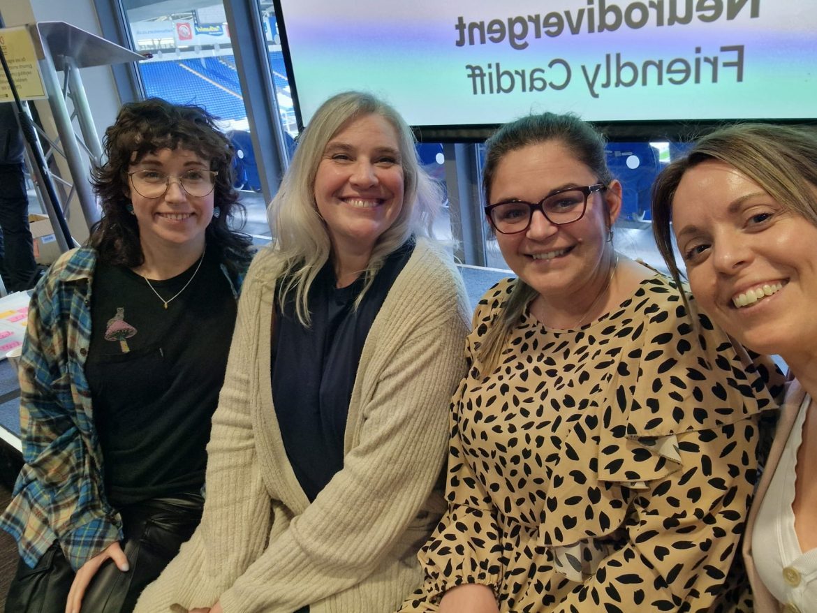 Cardiff Community Housing Association's Equality Action Group Members at Neurodivergent Friendly Cardiff Event